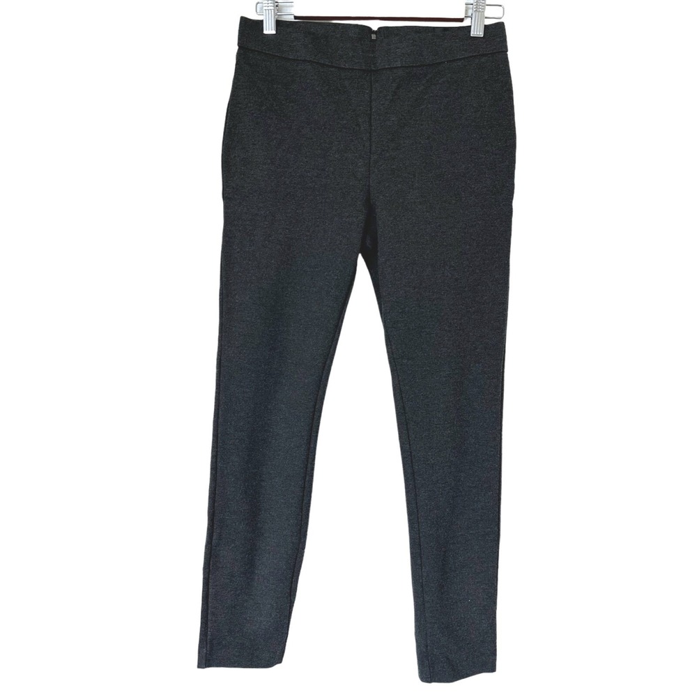 J Crew Pixie Pants Womens M Charcoal Gray‎ Slim Fit Stretch Ankle Pants